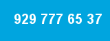 929 777 65 37 929 777 65 37